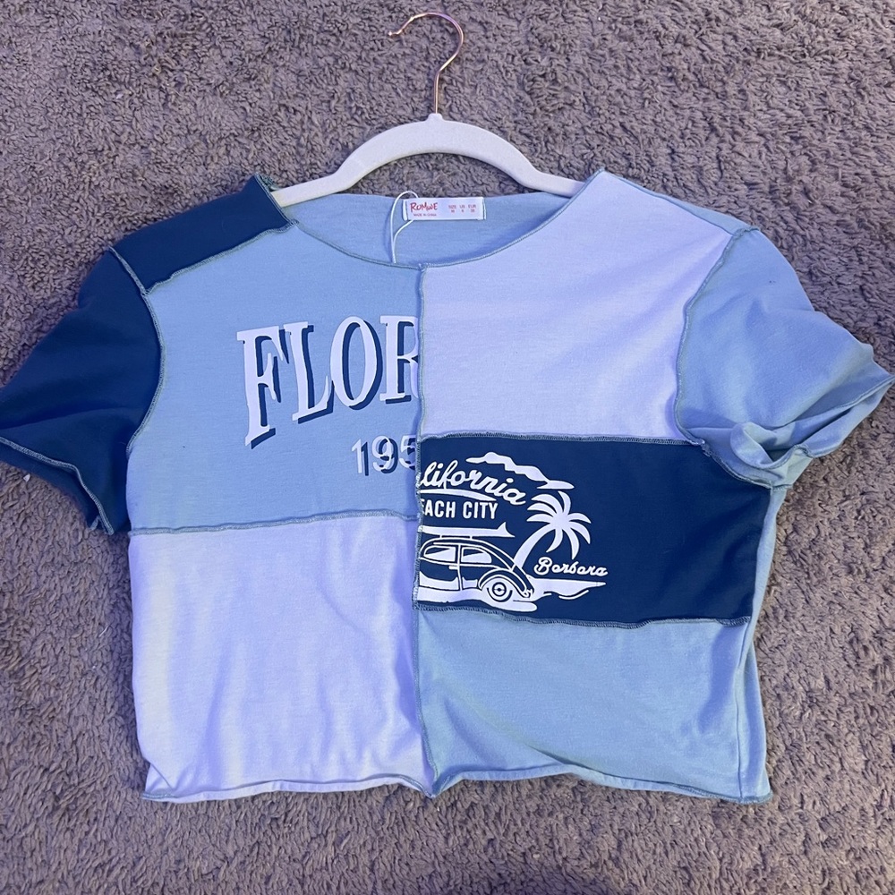 Clothing bundle - variety of crop tops regular tops one shoulder trendy shirts